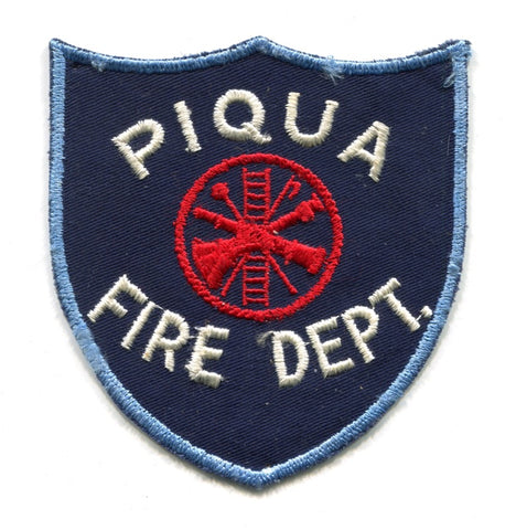 Piqua Fire Department Patch Ohio OH