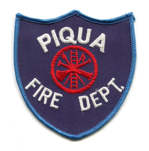 Piqua Fire Department Patch Ohio OH