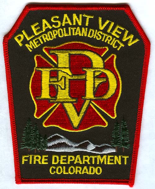 Pleasant View Fire Department Patch Colorado CO