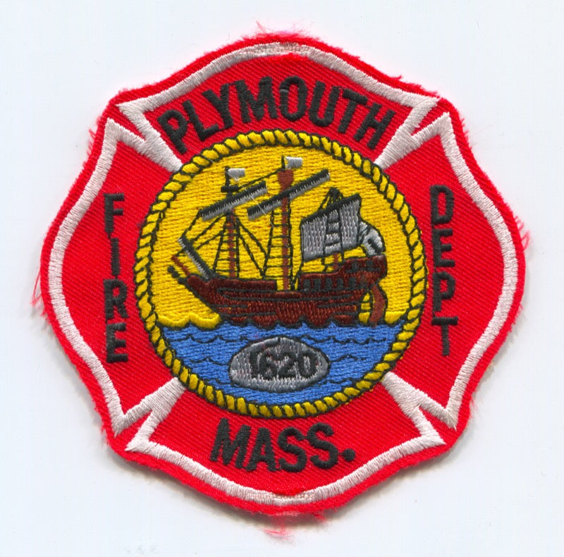 Plymouth Fire Department Patch Massachusetts MA