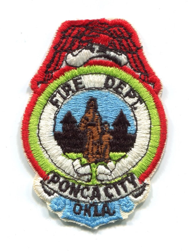 Ponca City Fire Department Patch Oklahoma OK