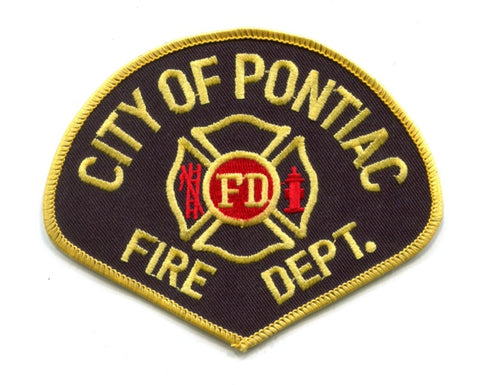 Pontiac Fire Department Patch Michigan MI