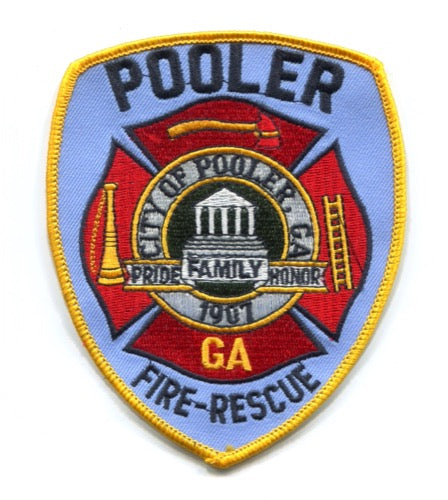 Pooler Fire Rescue Department Patch Georgia GA