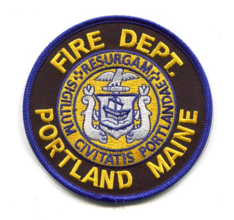 Portland Fire Department Patch Maine ME