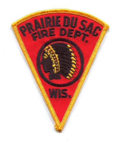 Prairie Du Sac Fire Department Patch Wisconsin WI