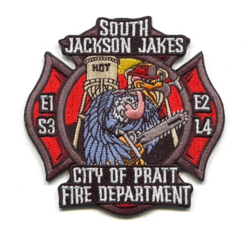 Pratt Fire Department Engine 1 Engine 2 Squad 3 Ladder 4 Patch Kansas KS