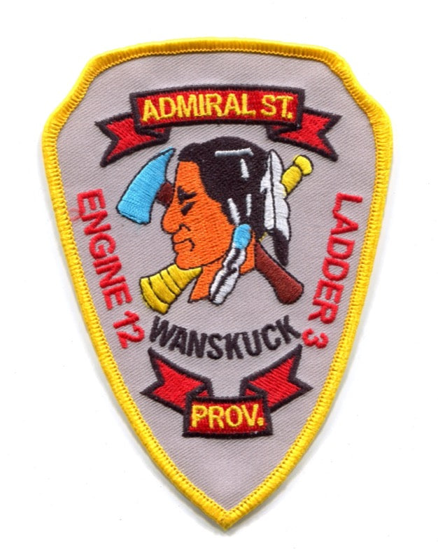 Providence Fire Department Engine 12 Ladder 3 Patch Rhode Island RI