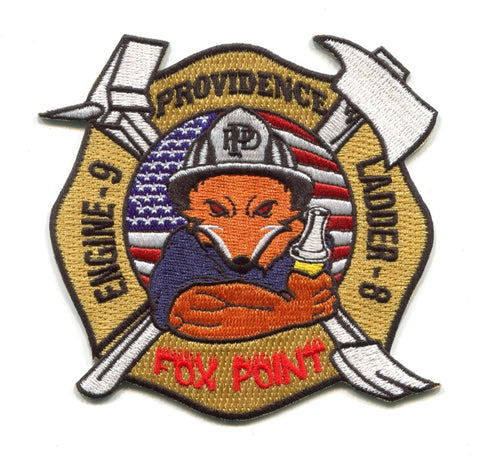 Providence Fire Department Engine 9 Ladder 8 Patch Rhode Island RI
