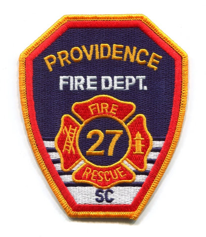 Providence Fire Rescue Department 27 Patch South Carolina SC