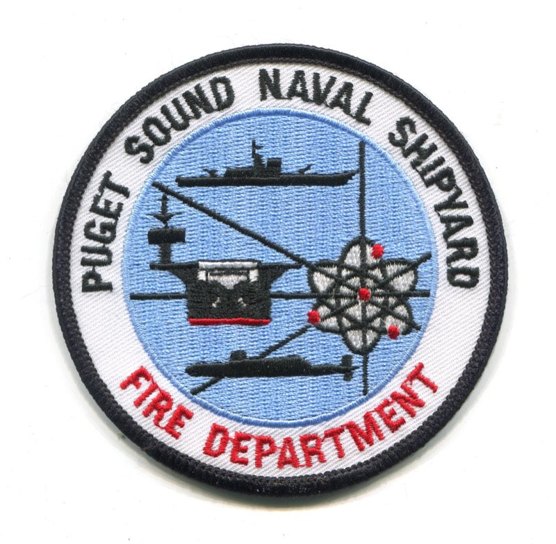 Puget Sound Naval Shipyard Fire Department USN Navy Military Patch Washington WA