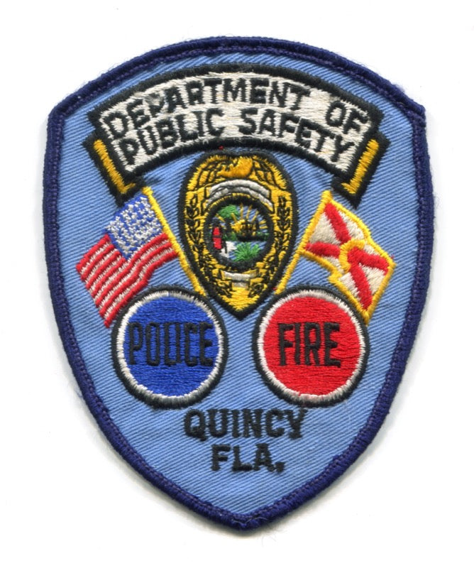 Quincy Department of Public Safety DPS Fire Police Patch Florida FL