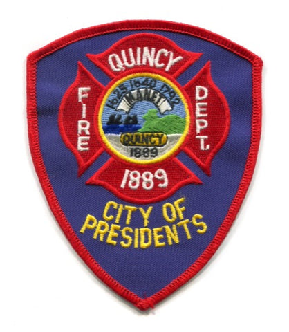 Quincy Fire Department Patch Massachusetts MA