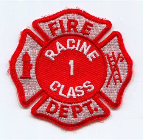 Racine Fire Department Class 1 Patch Wisconsin WI