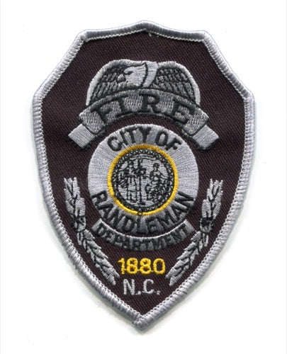 Randleman Fire Department Patch North Carolina NC