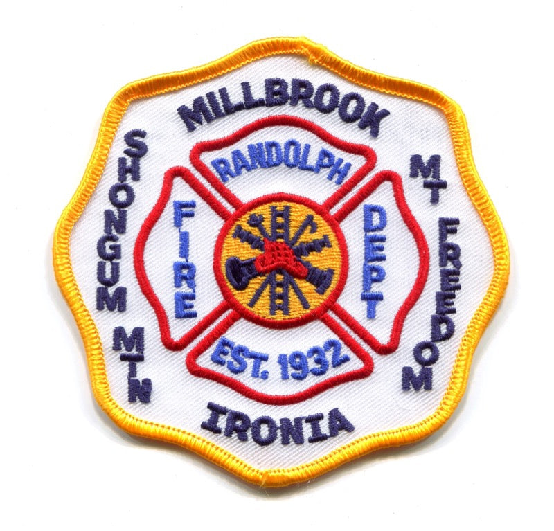 Randolph Fire Department Patch New Jersey NJ