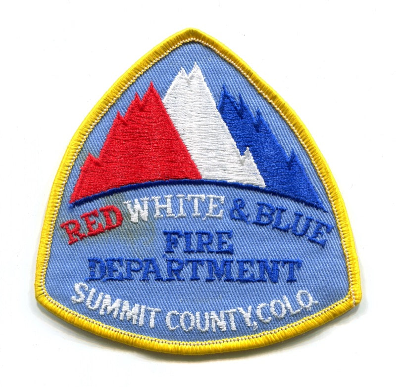 Red White and Blue Fire Department Summit County Patch Colorado CO
