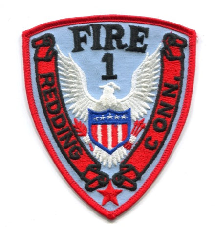 Redding Fire Department 1 Patch Connecticut CT