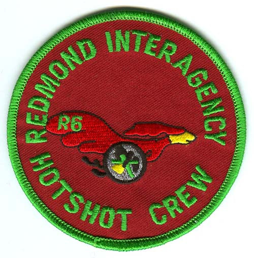 Redmond Interagency HotShot Crew Region 6 Forest Fire Wildland Patch Oregon OR