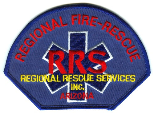 Regional Rescue Services Inc Fire Rescue Department Patch Arizona AZ