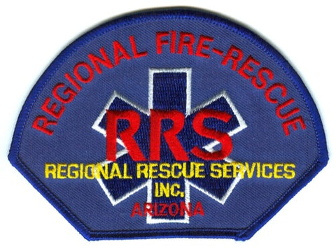Regional Rescue Services Inc Fire Rescue Department Patch Arizona AZ