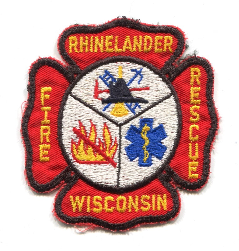 Rhinelander Fire Rescue Department Patch Wisconsin WI