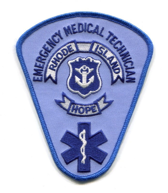 Rhode Island State Emergency Medical Technician EMT EMS Patch Rhode Island RI
