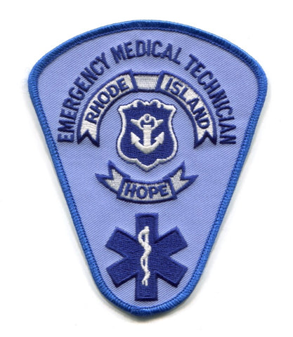 Rhode Island State Emergency Medical Technician EMT EMS Patch Rhode Island RI
