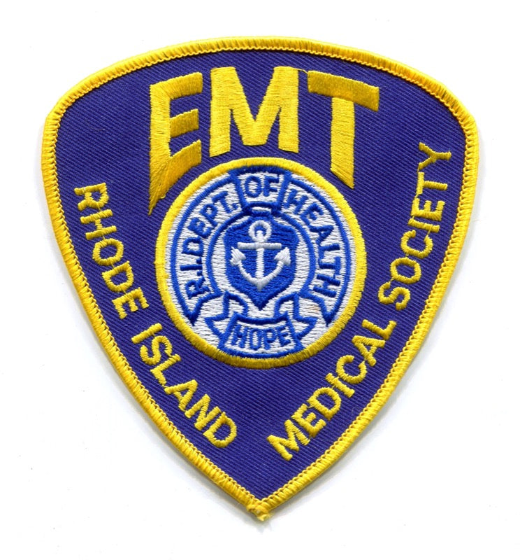 Rhode Island State Emergency Medical Technician EMT EMS Patch Rhode Island RI