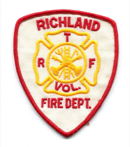 Richland Township Volunteer Fire Department Patch Indiana IN