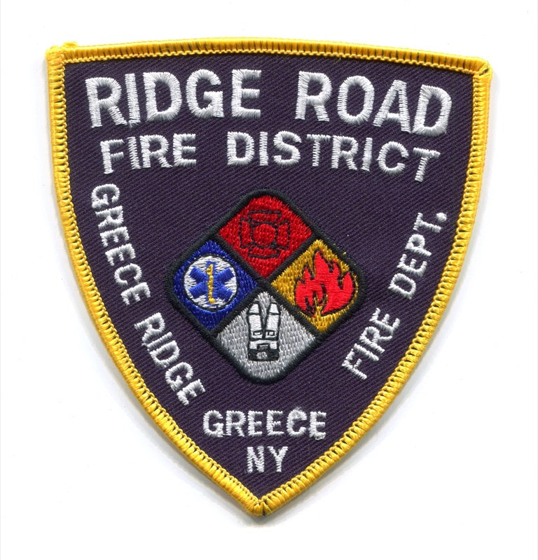 Ridge Road Fire District Greece Ridge Fire Department Patch New York NY