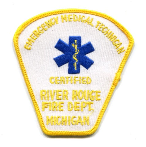 River Rouge Fire Department EMT Certified Patch Michigan MI