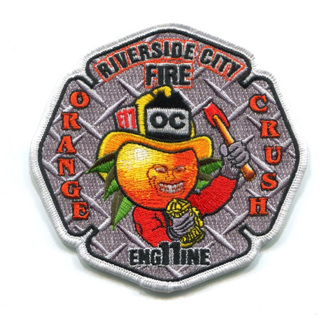 Riverside City Fire Department Engine 11 Patch California CA
