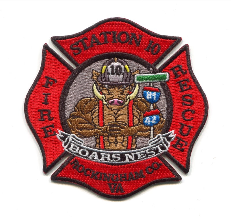 Patch NATO Fire Department Aérodrome Camion Pompier #40320 - 90x70mm, Velcro | Décoratif Pour Veste, Uniforme