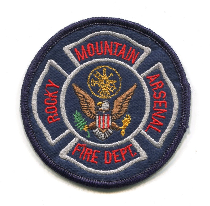 Rocky Mountain Arsenal Fire Department US Army Military Patch Colorado CO