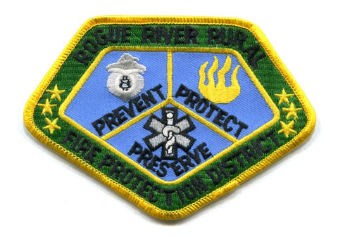 Rogue River Rural Fire Protection District Patch Oregon OR