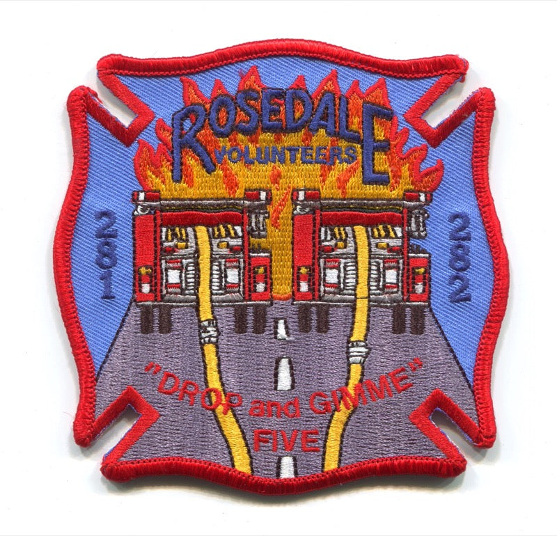 Rosedale Volunteer Fire Department Engine 281 282 Patch Maryland MD