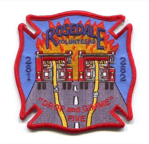Rosedale Volunteer Fire Department Engine 281 282 Patch Maryland MD