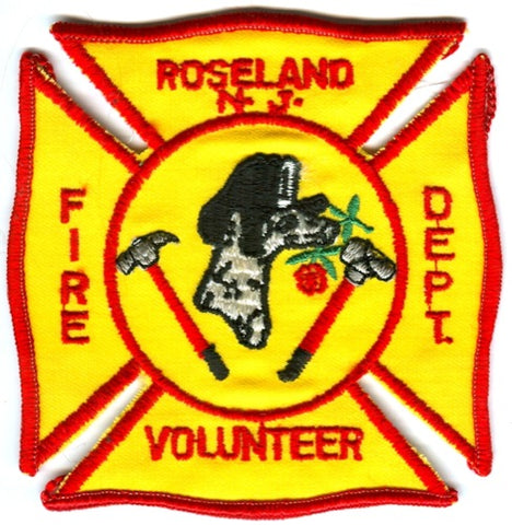 Roseland Volunteer Fire Department Patch New Jersey NJ