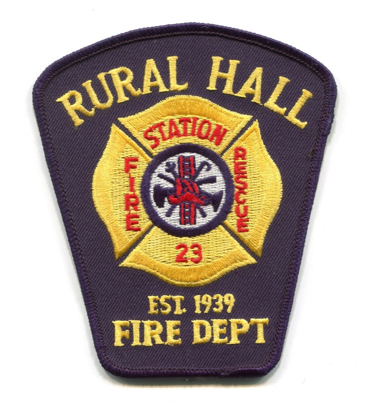 Rural Hall Fire Rescue Department Station 23 Patch North Carolina NC