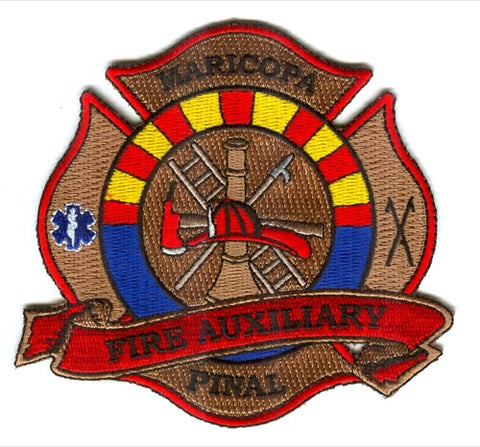 Rural Metro Fire Department Auxiliary Maricopa Pinal County Patch Arizona AZ