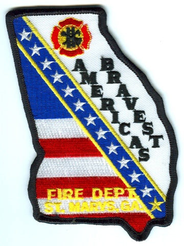 Saint Marys Fire Department Patch Georgia GA