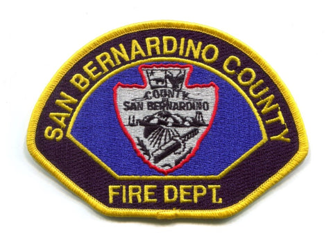 San Bernardino County Fire Department Patch California CA