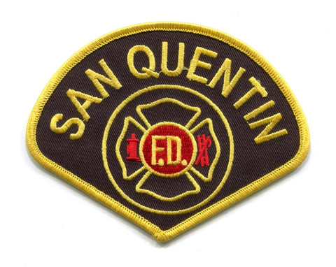 San Quentin Prison Fire Department Patch California CA