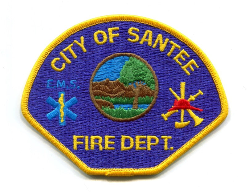 Santee Fire Department Patch California CA