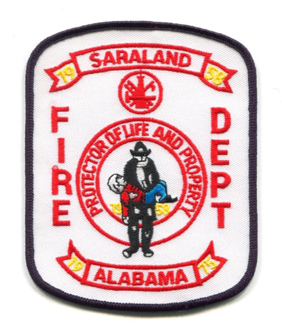 Saraland Fire Department Patch Alabama AL