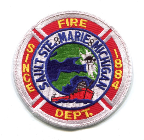 Sault Ste Marie Fire Department Patch Michigan MI