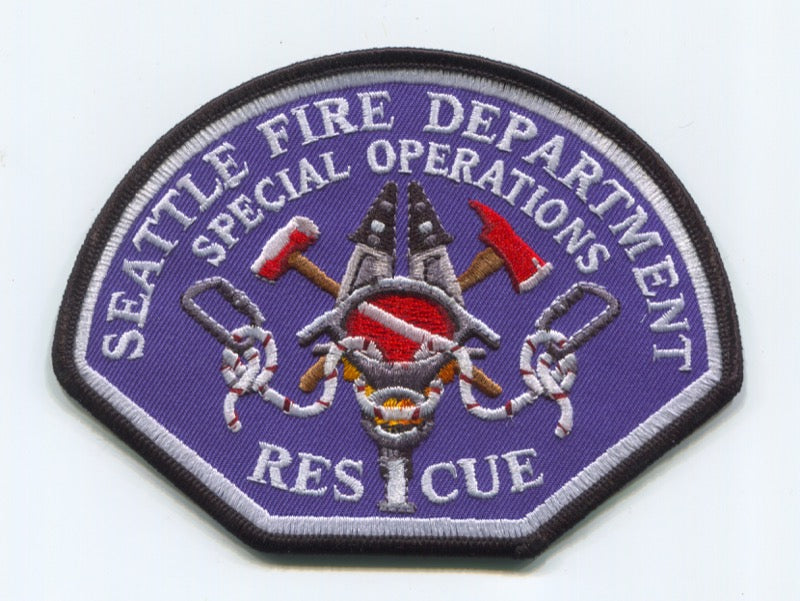 Seattle Fire Department Rescue 1 Special Operations Patch Washington WA