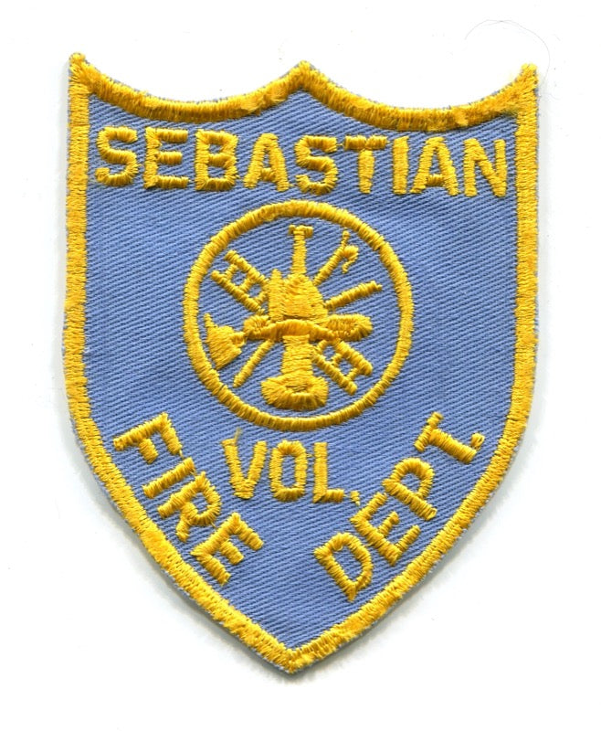 Sebastian Volunteer Fire Department Patch Florida FL