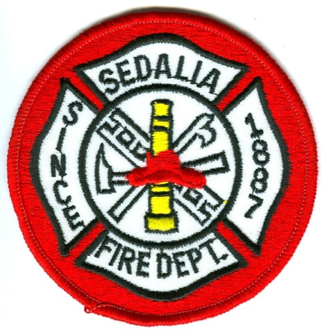 Sedalia Fire Department Patch Missouri MO