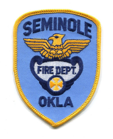 Seminole Fire Department Patch Oklahoma OK